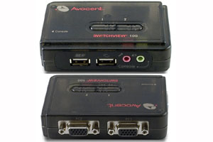 Avocent SwitchView 100, 1x2 USB