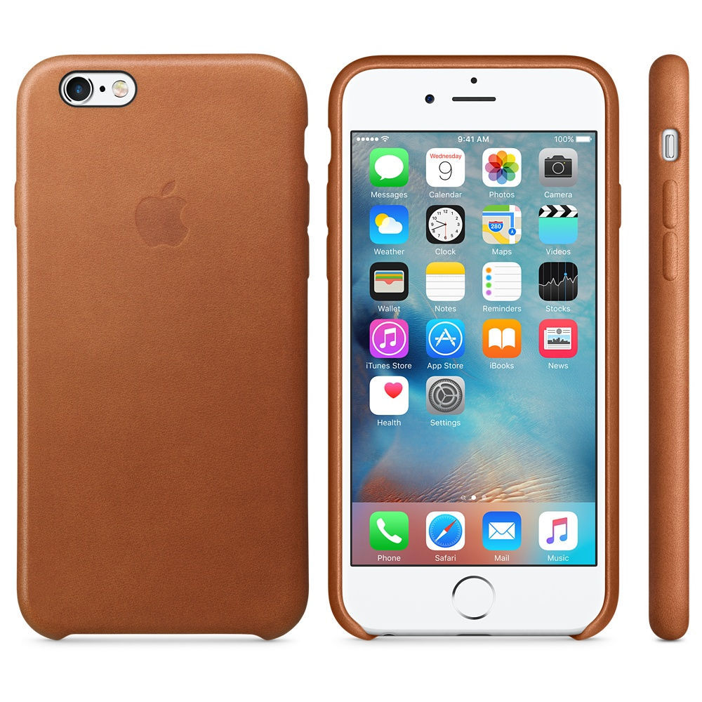 iPhone 6S Leather Case Saddle Brown