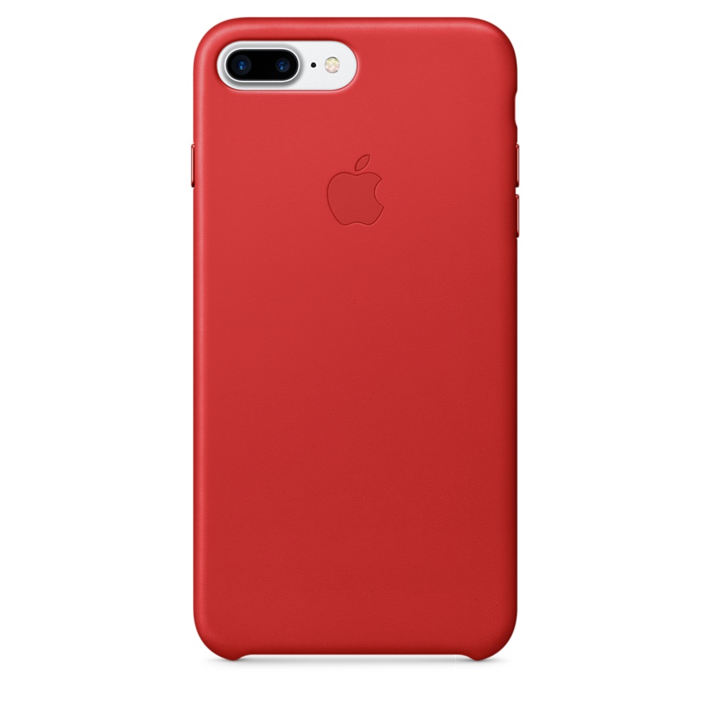 iPhone 7 Plus Leather Case - Red
