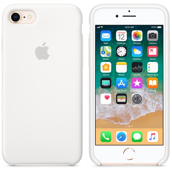 iPhone 8 / 7 Silicone Case - White