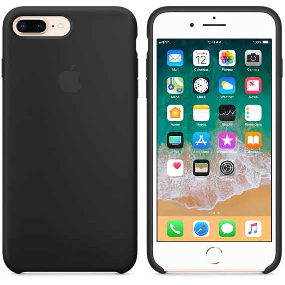iPhone 8 Plus / 7 Plus Silicone Case - Black