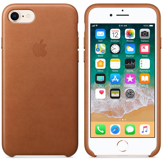 iPhone 8 / 7 Leather Case - Saddle Brown