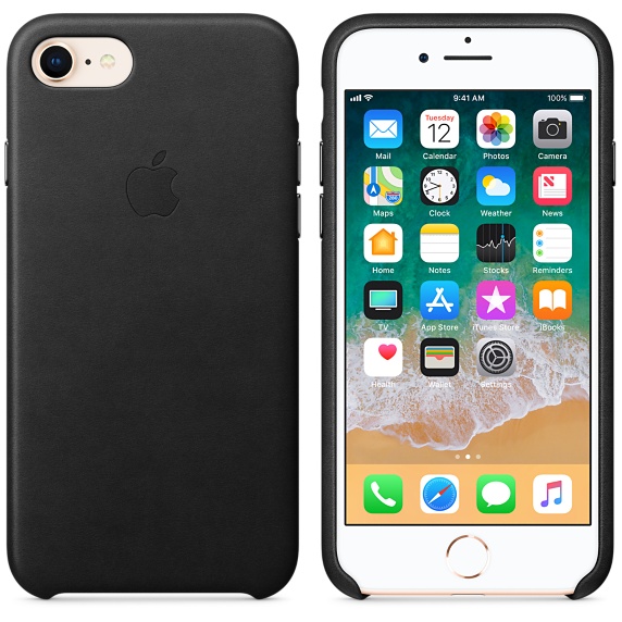 iPhone 8 / 7 Leather Case - Black