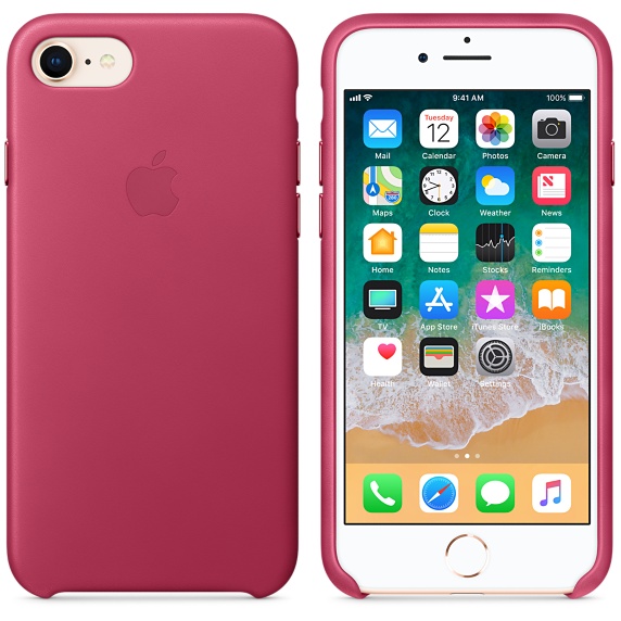 iPhone 8 / 7 Leather Case - Pink Fuchsia