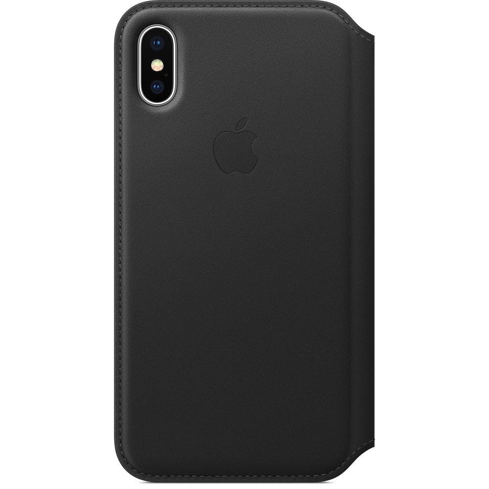 iPhone X Leather Folio - Black