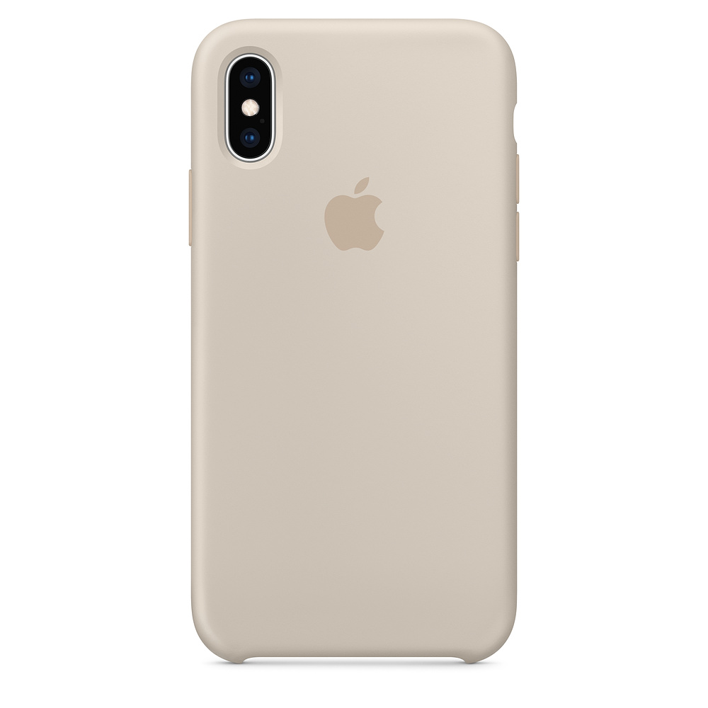 iPhone XS Silicone Case - Stone 