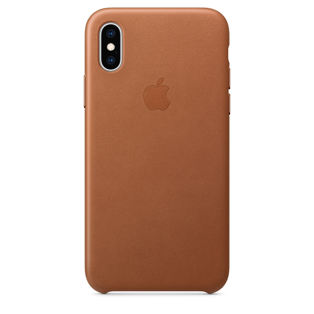 iPhone XS Leather Case - Saddle Brown 