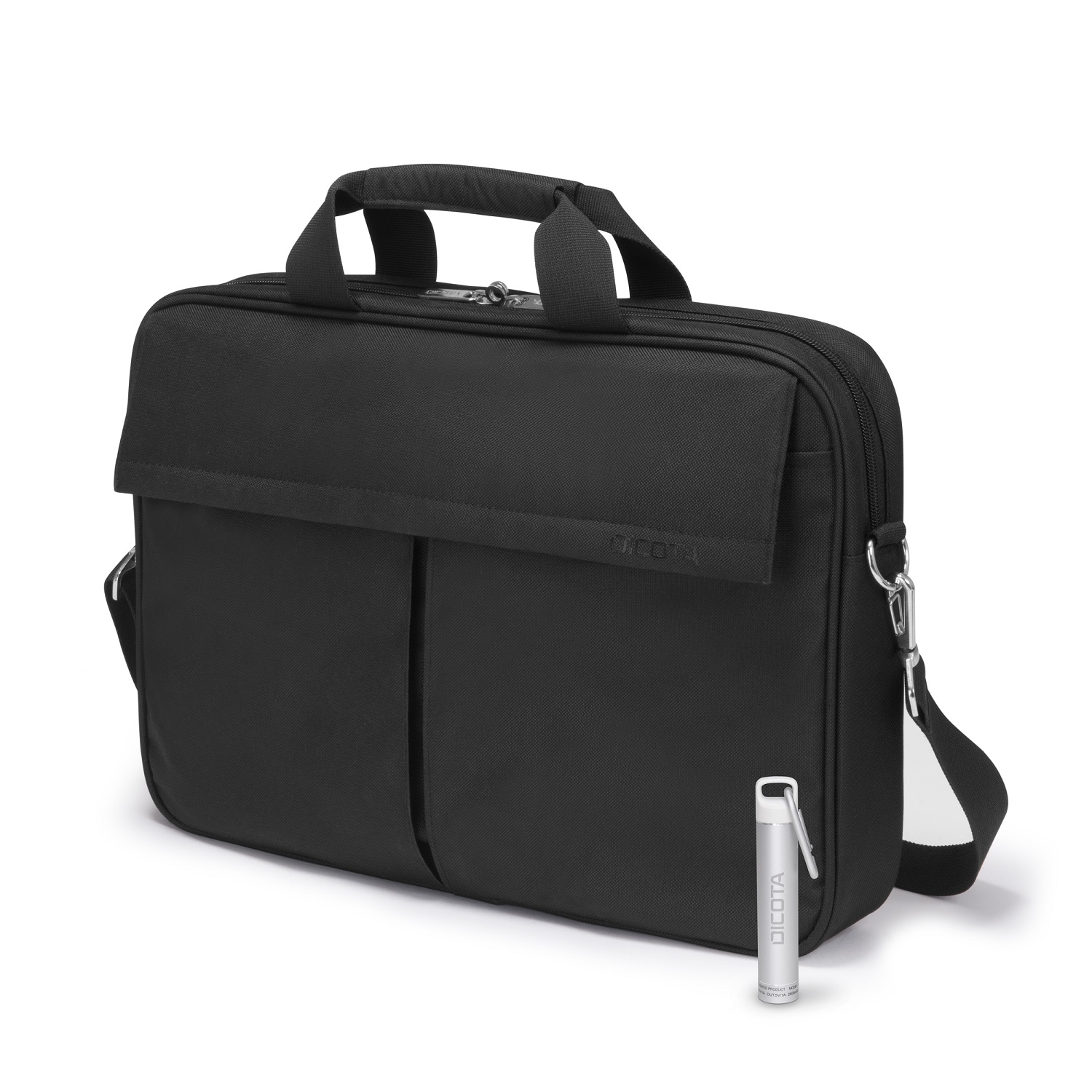 Dicota Toploader Power Kit Value 14'-15,6' - �ern� + Power banka ZDARMA 