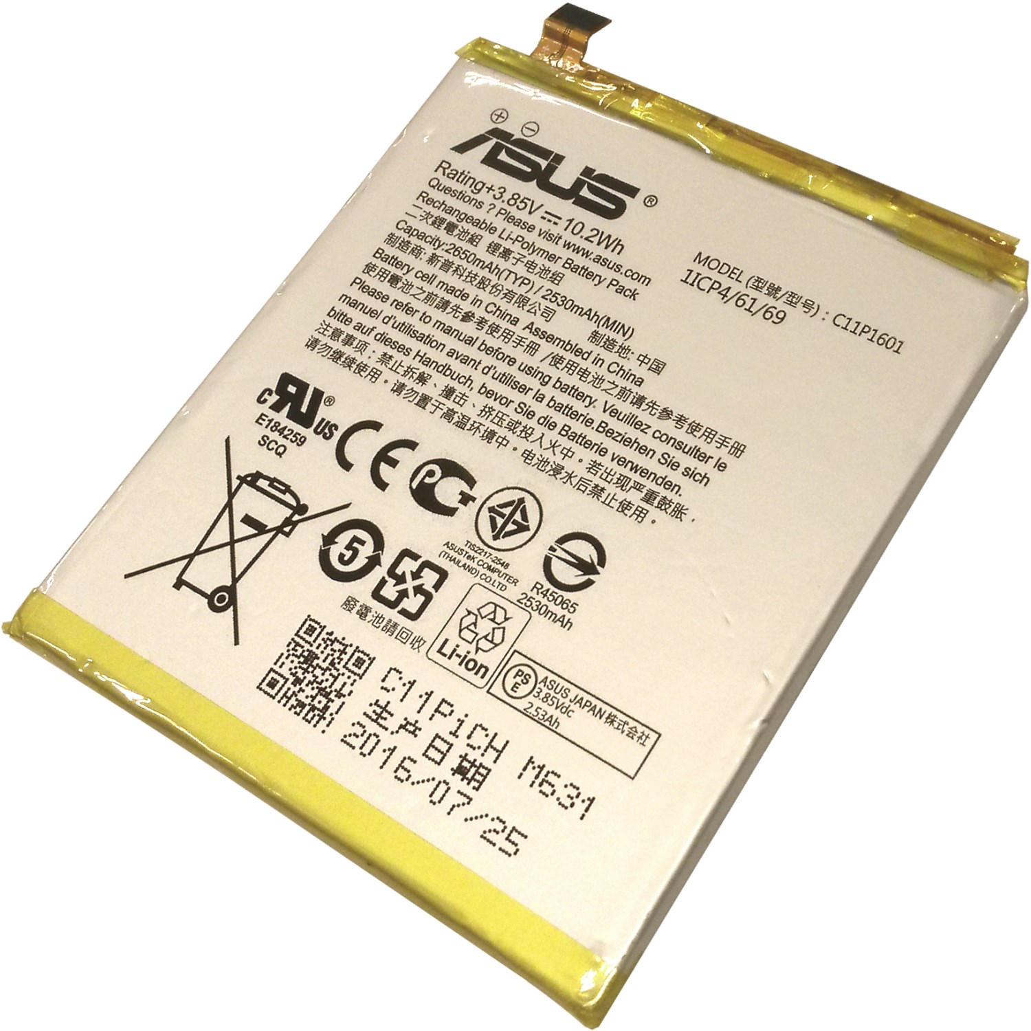 Baterie orig. Asus ZenFone ZE520KL C11P1601 3.85V/10.2WH