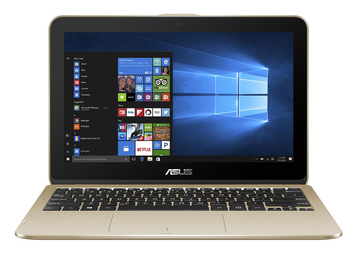 ASUS TP203NA 11,6' HD lesk dotyk|Intel Dual-Core Celeron N3350|32GB EMMC|DDR3 4GB|Win 10|zlat� 