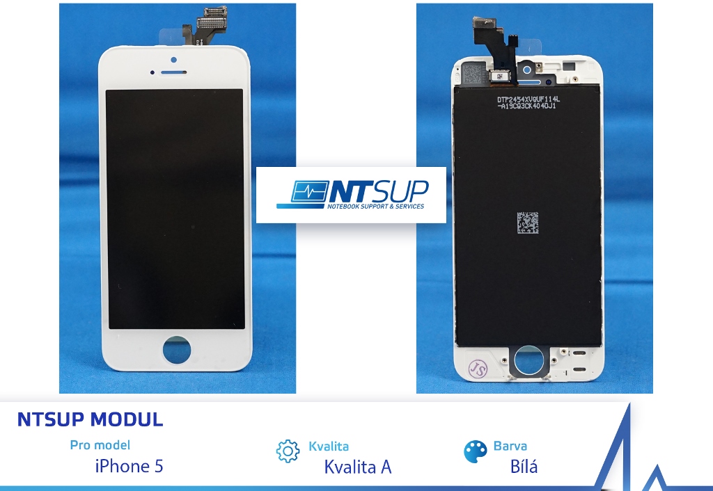 NTSUP LCD modul iPhone 5 b�l� kvalita A