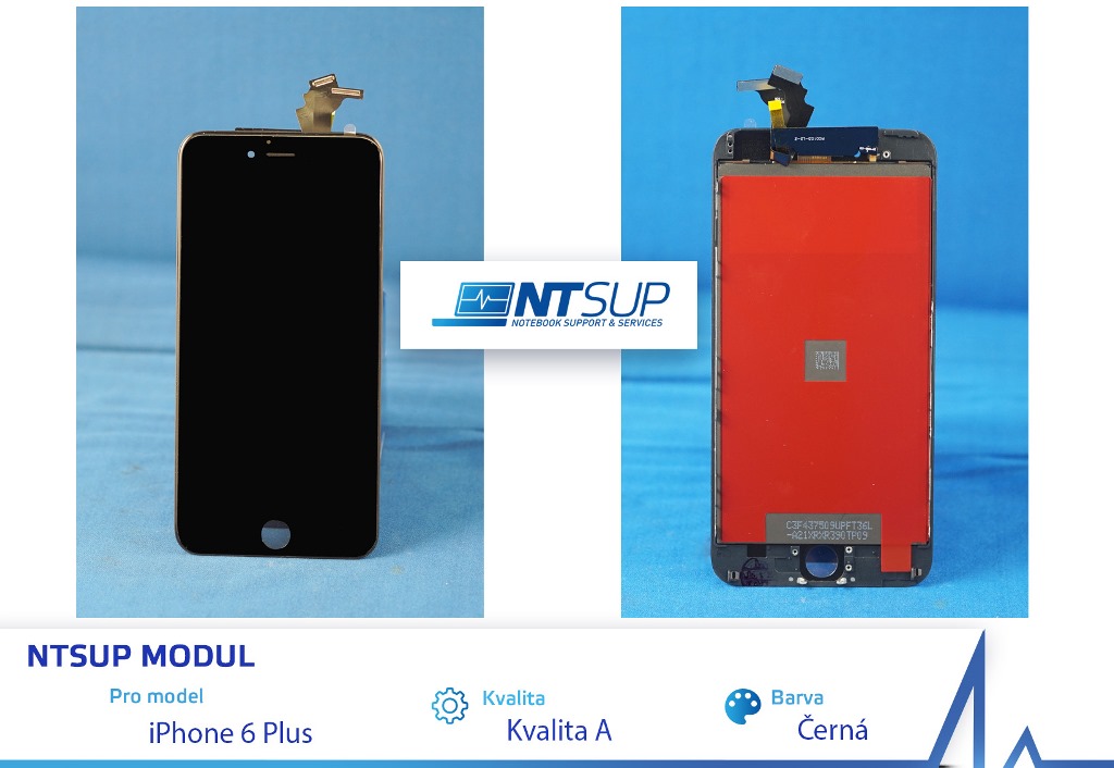 NTSUP LCD modul iPhone 6S b�l� kvalita A 