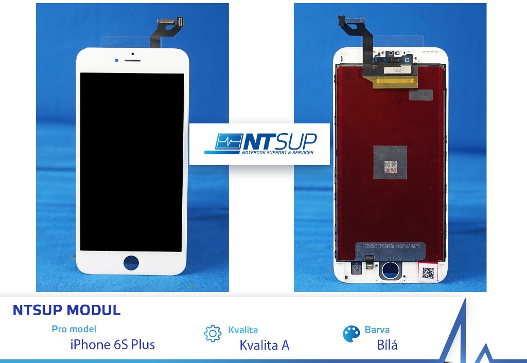 NTSUP LCD modul iPhone 6S PLUS b�l� kvalita A