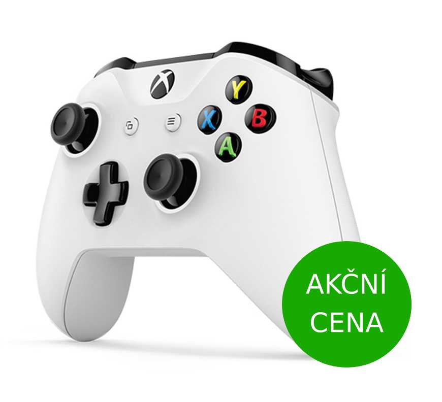 AKCE: XBOX ONE - Bezdr�tov� ovlada� Xbox One, b�l� - ak�n� cena