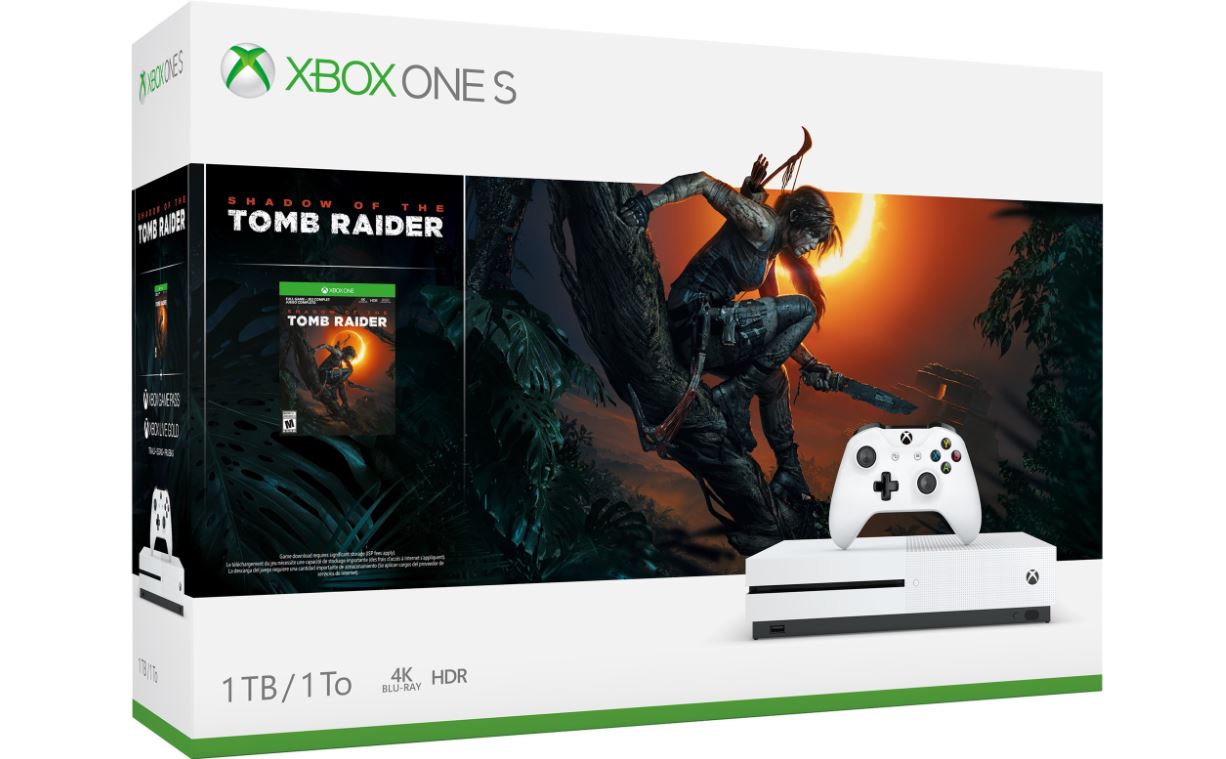 XBOX ONE S 1 TB + Shadow of Tomb Raider