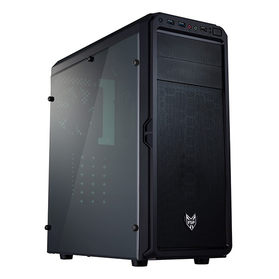 FSP/Fortron ATX Midi Tower CMT110A Black, pr�hledn� bo�nice