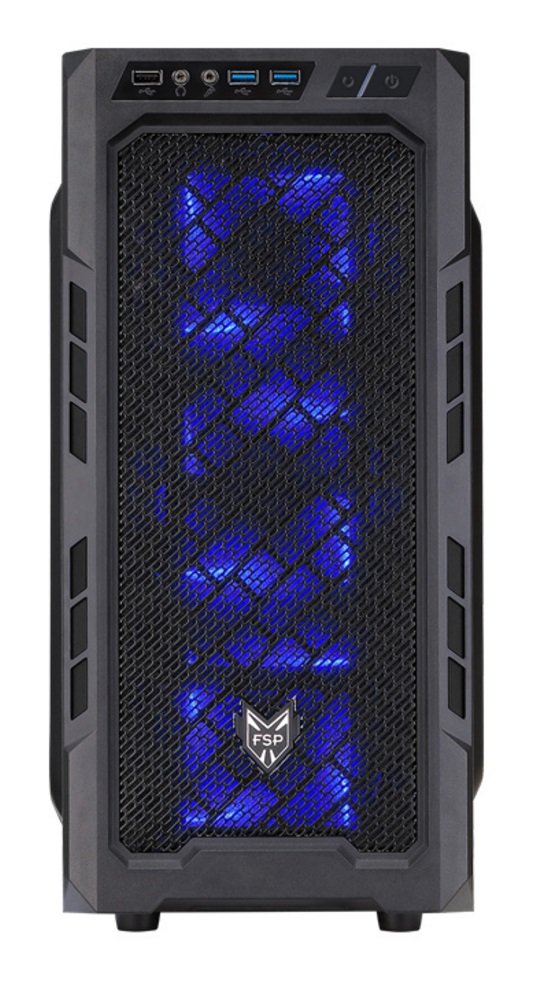 FSP/Fortron ATX Midi Tower CMT210 Black, pr�hledn� bo�nice + 500W zdroj Fortron HYPER K 500