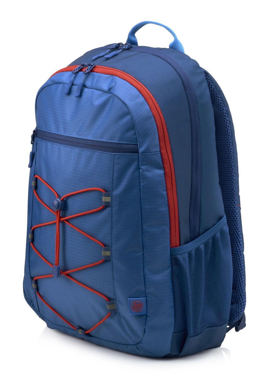 HP 15.6 Active Backpack (Marine Blue/Coral Red) 