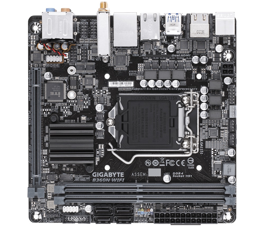 GIGABYTE B360N WIFI (rev. 1.0)