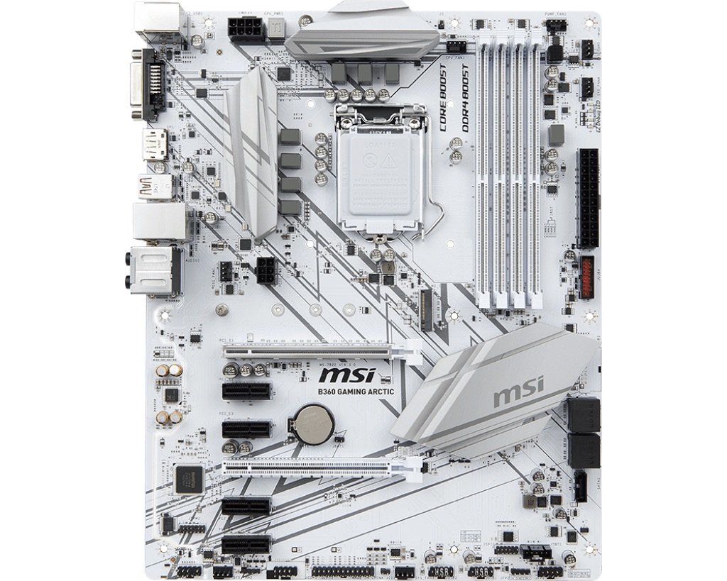 MSI B360 GAMING ARCTIC + led p�sek