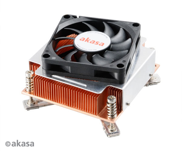 AKASA chladi� CPU - 2U m�d�n� - Intel - aktivn�