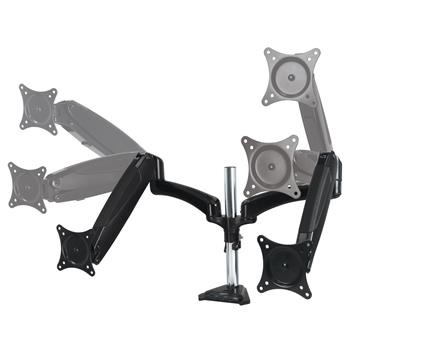 ARCTIC Z2-3D � Black Monitor arm with USB