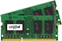 SO-DIMM kit 16GB DDR3L - 1600 MHz Crucial CL11 1.35V/1.5V, 2x8GB