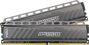 16GB DDR4-2666MHz Crucial Ballistix Tactical CL16 DRx8, kit 2x8GB