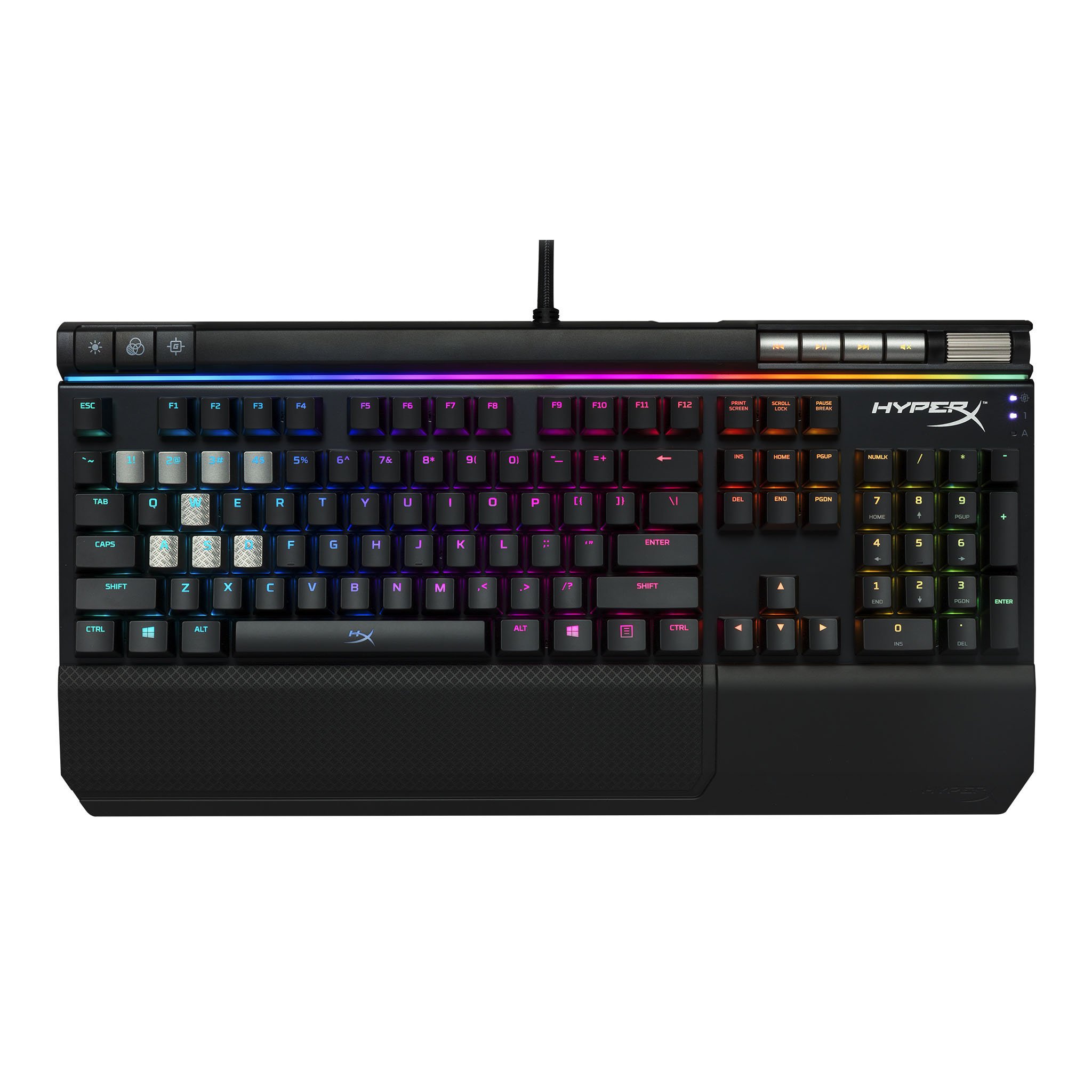 HyperX Alloy Elite hern� mechanick� kl�vesnice RGB, modr� MX sp�na�e 