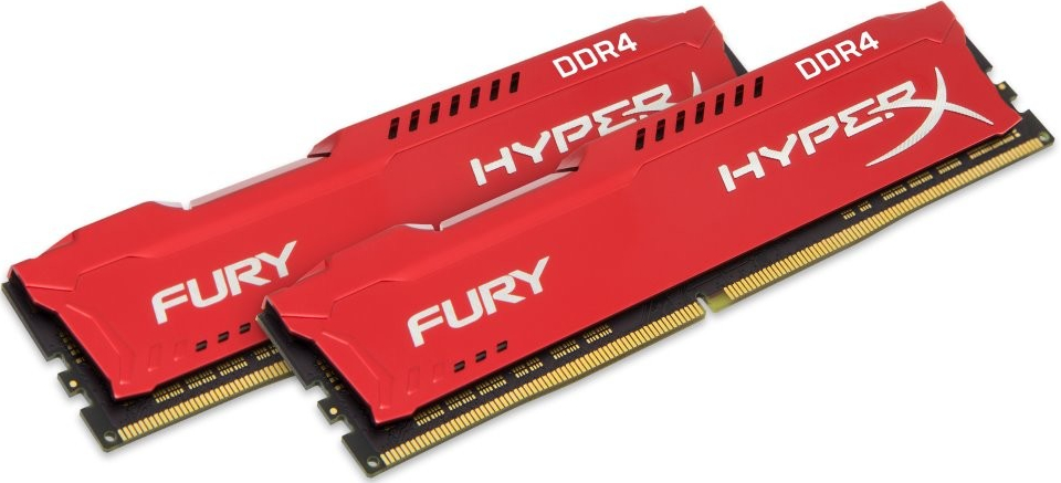 16GB DDR4 2400MHz CL15 1Rx8 HyperX FURY Red, 2x8GB