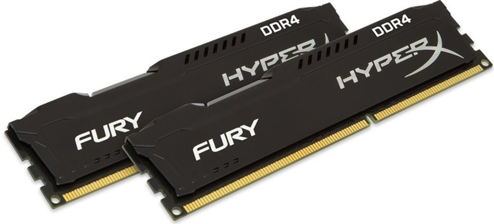 16GB DDR4 2666MHz CL16 DIMM 1Rx8 HyperX FURY Black, 2x8GB