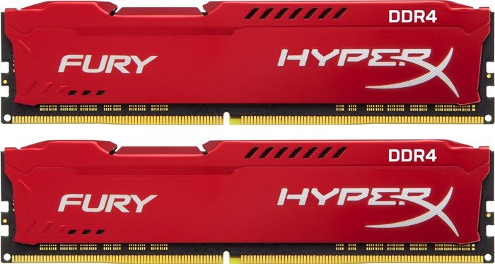 32GB 3200MHz DDR4 CL18 HyperX FURY Red, 2x16GB