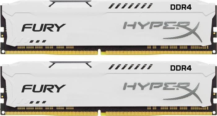 32GB 3200MHz DDR4 CL18 HyperX FURY White, 2x16GB