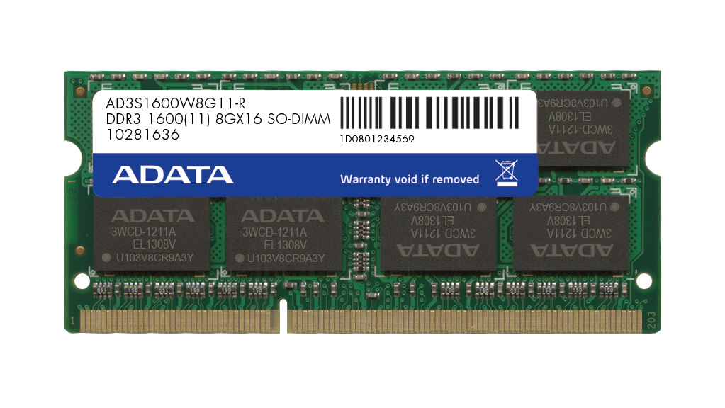 SO-DIMM 8GB DDR3 1600MHz CL11 ADATA