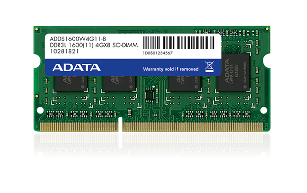 SO-DIMM 4GB DDR3L-1600MHz ADATA CL11 1,35V