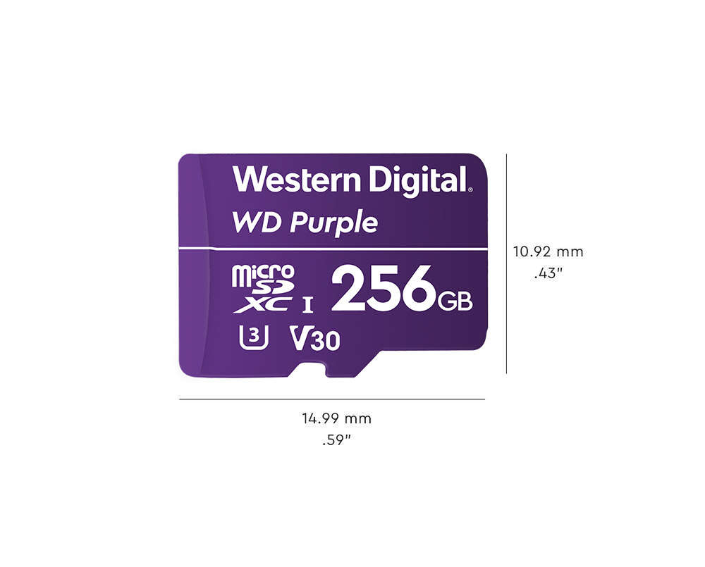 WD Purple microSDXC 256GB 100MB/s U3