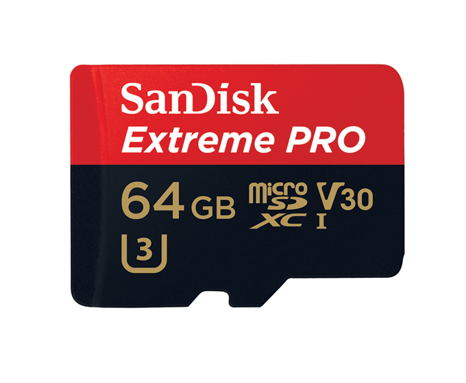 + SanDisk Extreme Pro microSDXC 64GB 100MB/s + ad.