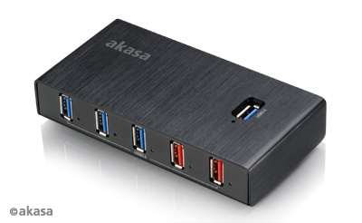 AKASA USB hub 3.0 7x 2xfast Elite 7EX 