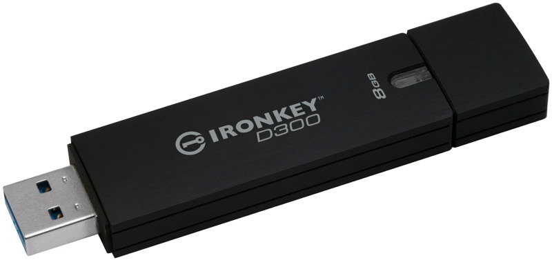 8GB Kingston IronKey D300 �ifrovan� USB 3.0 FIPS Level 3