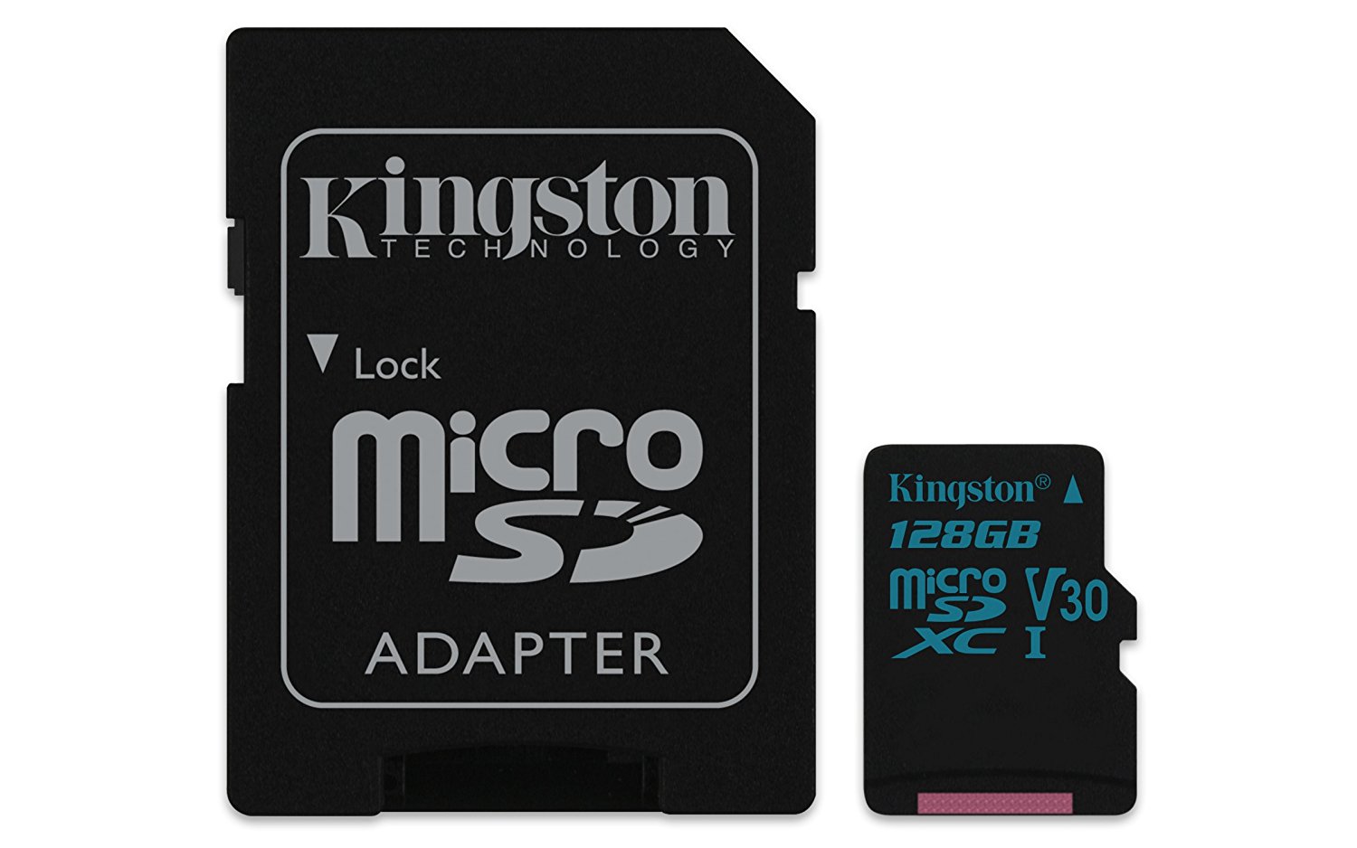 128GB microSDXC Kingston Canvas Go UHS-I U3 V30 90R/45W + SD adapt�r