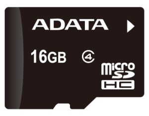 ADATA 16GB MicroSDHC Card Class 4