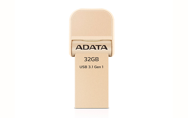 32GB ADATA lightning/USB 3.1 i-Memory zlat�