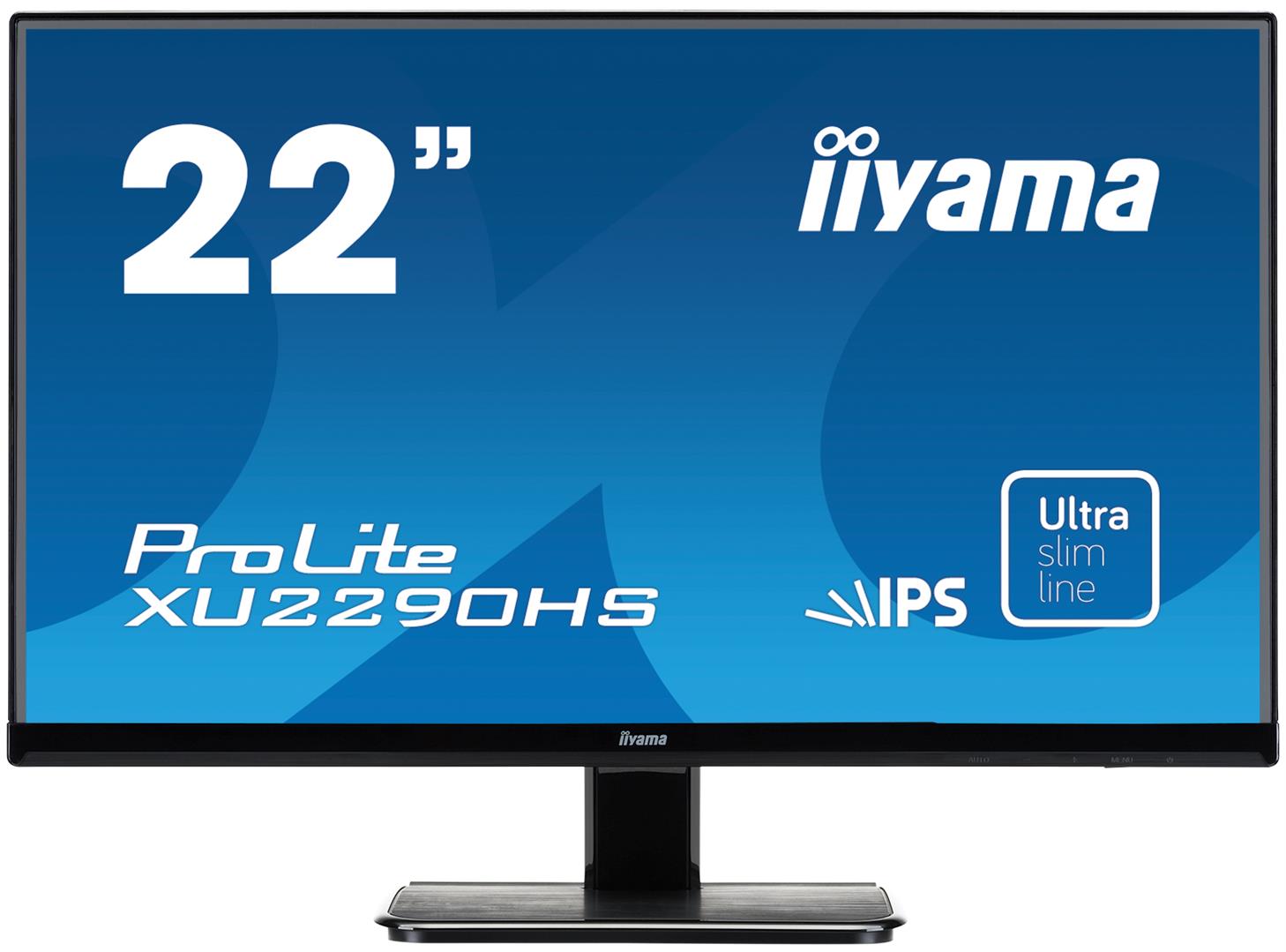 22' LCD iiyama XU2290HS-B1 - IPS, 5ms, 250cd/m2, 1000:1 (5M:1 ACR) VGA, DVI, HDMI, repro, slim