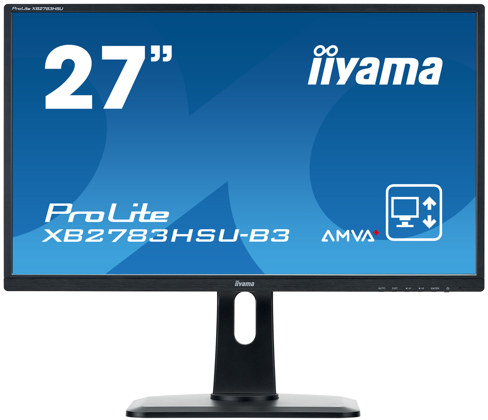 27' LCD iiyama XB2783HSU-B3 -AMVA+,4ms,300cd/m2,3000:1,FHD,VGA,HDMI,USB,repro,pivot,v��k.nastav.
