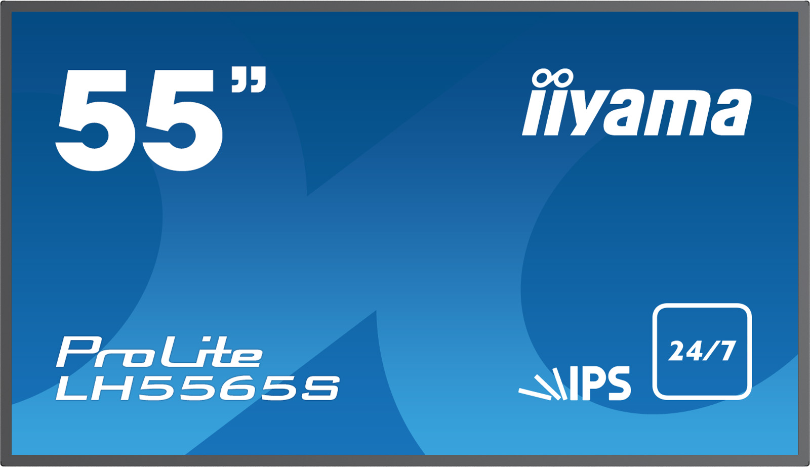 55' LCD iiyama ProLite LH5565S-B1 -IPS,12ms,450cd,1100:1,24/7,USB media player, light sensor
