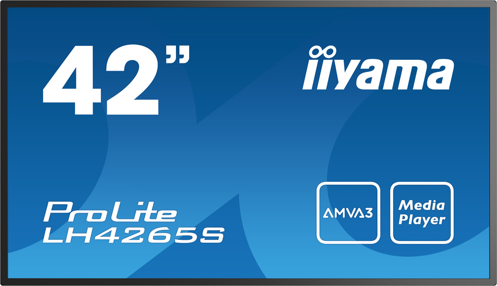 42' LCD iiyama ProLite LH4265S-B1 -AMVA3, 6,5ms,400cd,FullHD,2xUSB,3xHDMI,RS232C,RJ45,repro,18/7