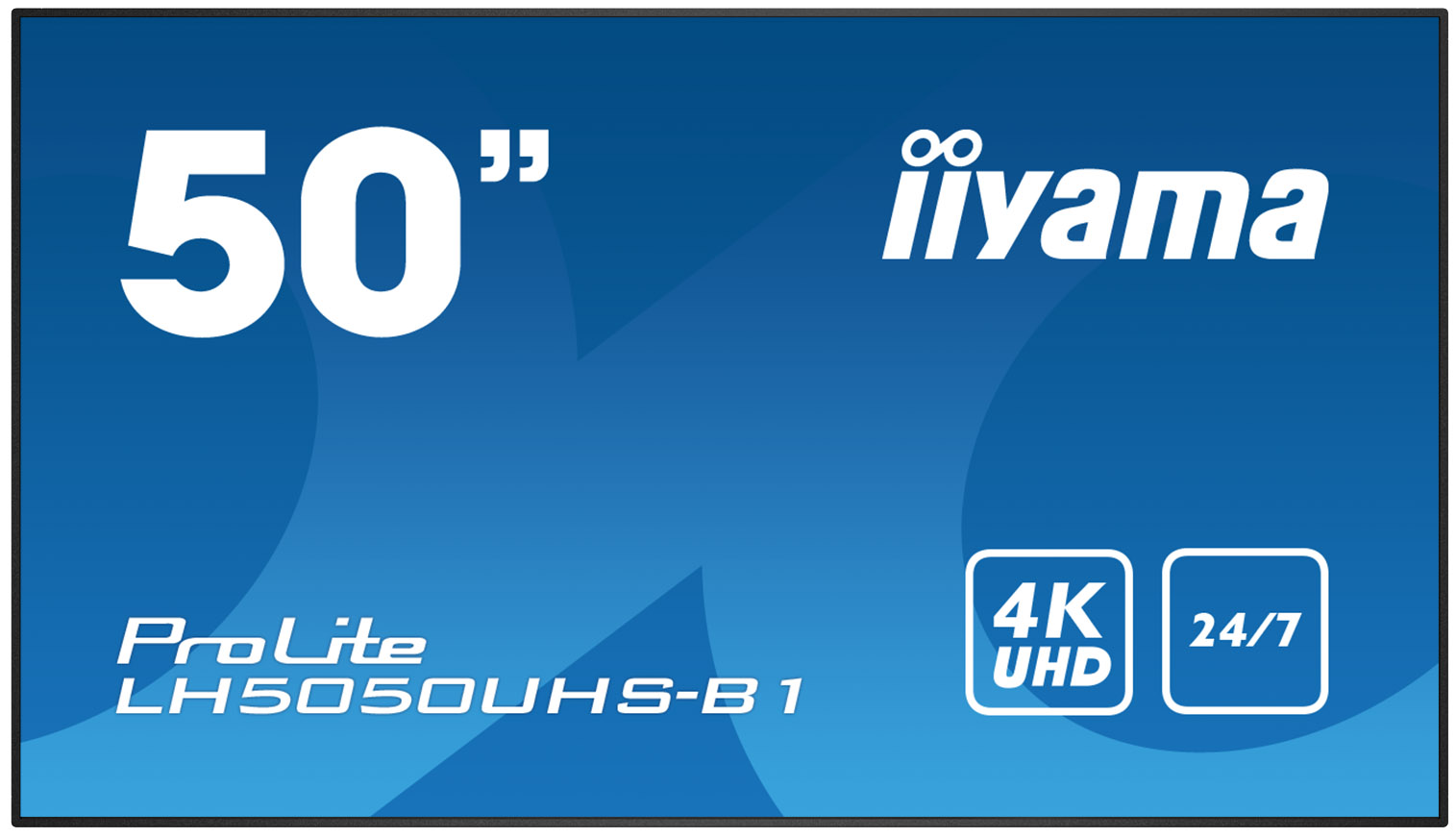 50' iiyama LH5050UHS-B1 - AMVA3,4K UHD,8ms,450cd/m2, 4000:1,16:9,komponent.,HDMI,DP,USB,RS232,repro.