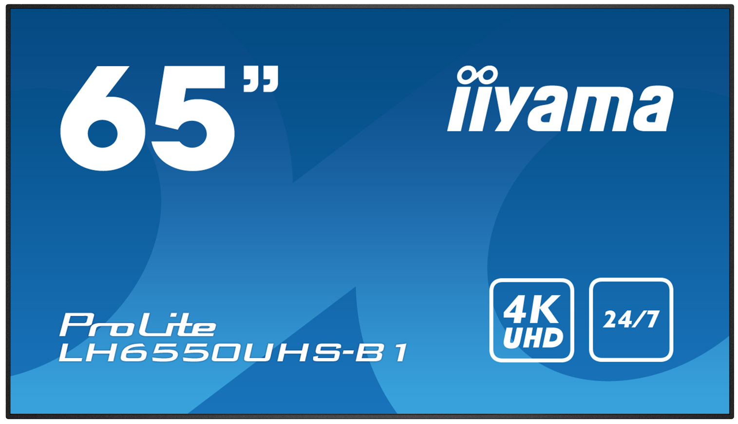 65' iiyama LH6550UHS-B1 - AMVA3,4K UHD,8ms,450cd/m2, 4000:1,16:9,komponent.,HDMI,DP,USB,RS232,repro.
