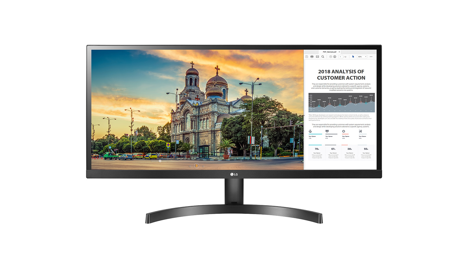 29' LG LED 29WK500 - 2KHD, IPS, 2x HDMI, repro