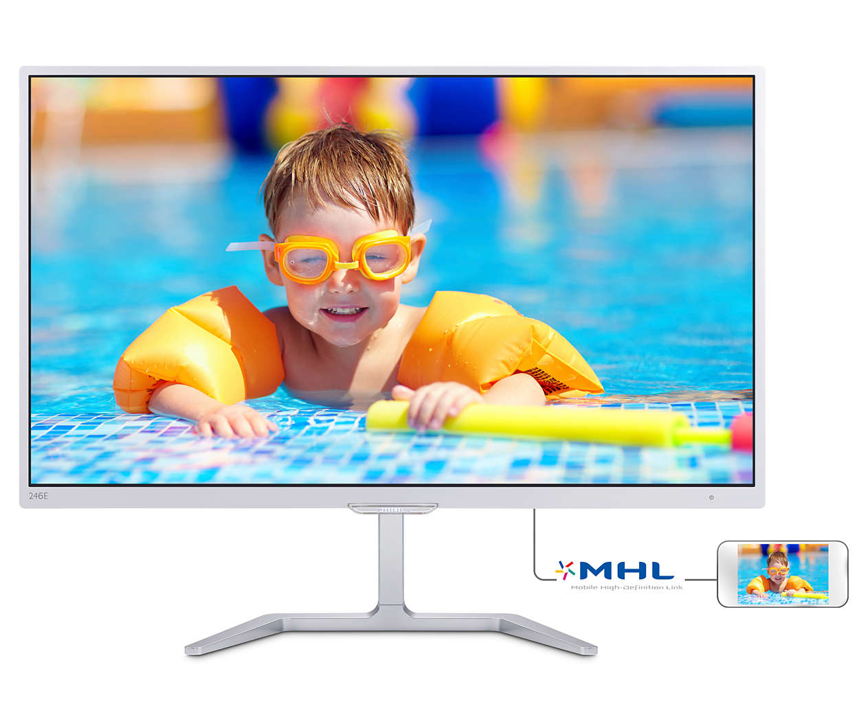 24' LED Philips 246E7QDSW-FHD,PLS,HDMI,MHL,lesk.b�